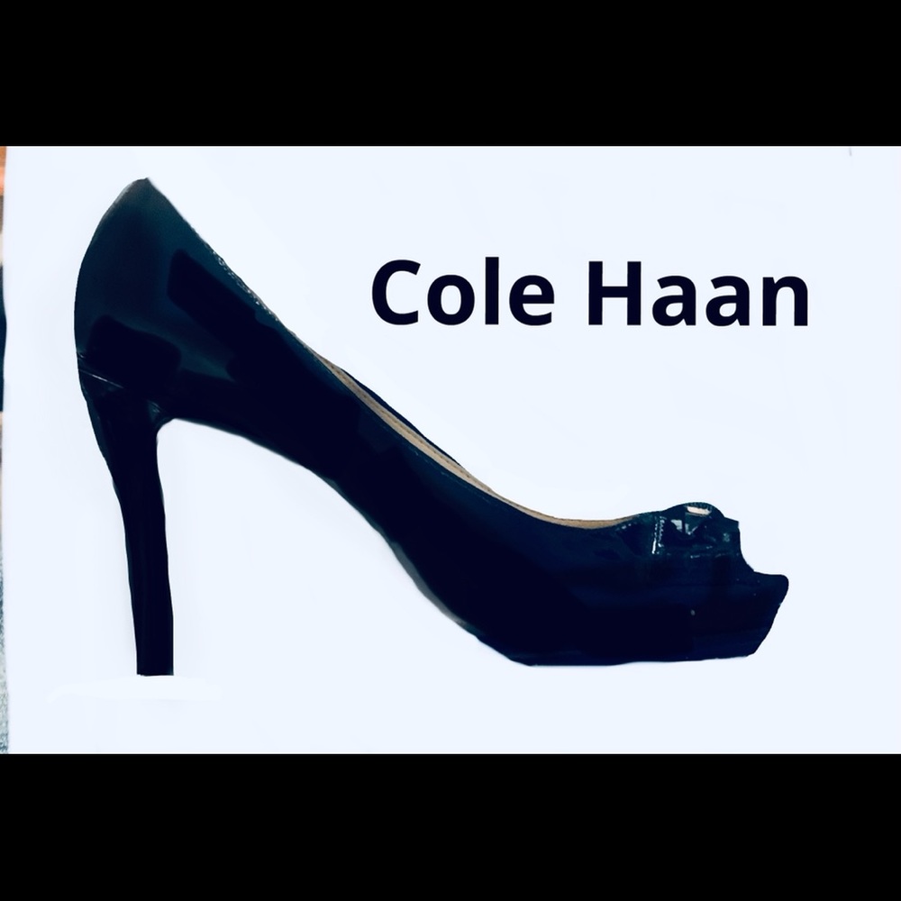 Cole Haan peep toe heels